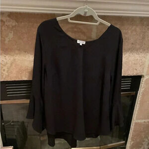 NWOT Kiyonna Ellie belle sleeve blouse flowy cocktail feminine old money 14